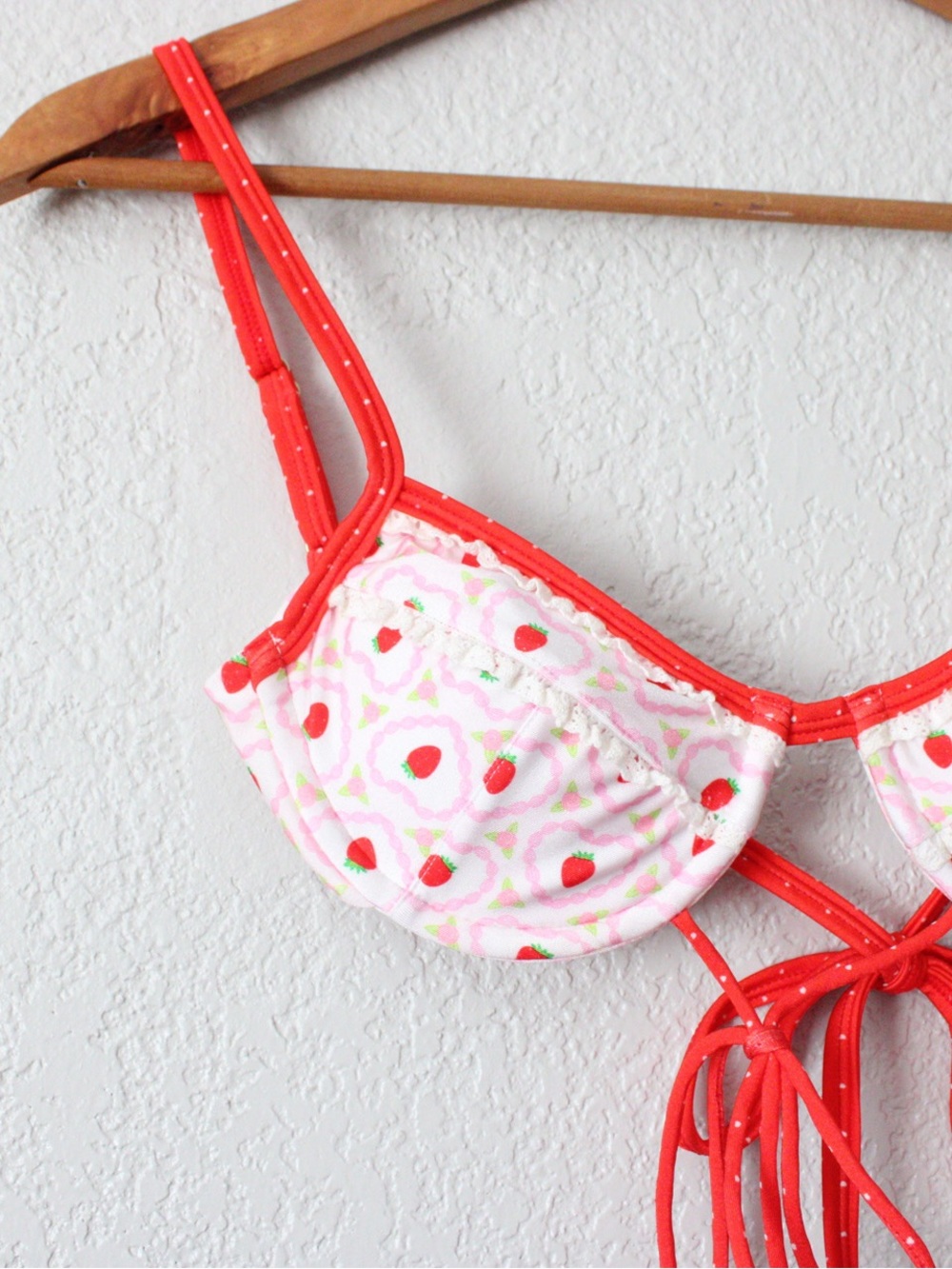 Whipped Cream Swimwear Strawberry Lane Bikini Set XS - Picture 3 of 10